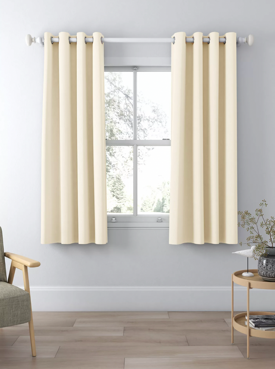 Malcolm Blackout Luxury Velvet Thermal Curtains- Neutral Hues