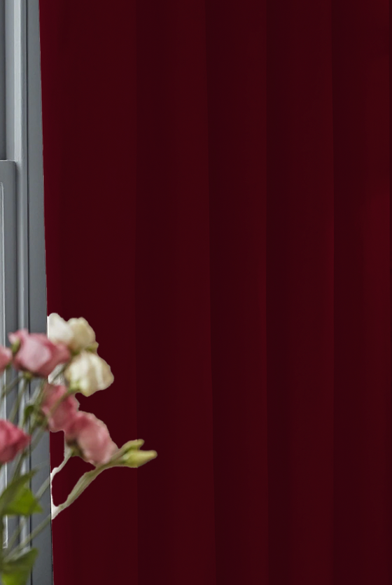 Erdemfabrics-MalcolmBlackoutLuxuryVelvetThermalCurtains-Cherry-Shop-Now